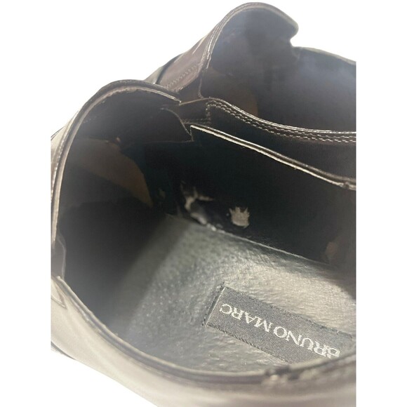 Bruno‎ Marc Men's Giorgio-3 Black Leather Lined Dress Loafers Shoes Size 12 - Picture 13 of 15